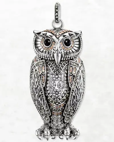 Collier Hibou Argent